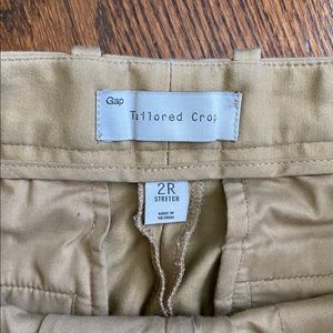 Gap stretch, ankle length khakis